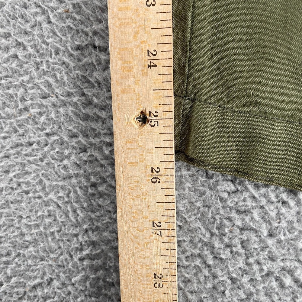 The Great. Pants Womens 1 / Small Linen Blend Tulip Drop Crotch Pockets Ruffles - Picture 8 of 13